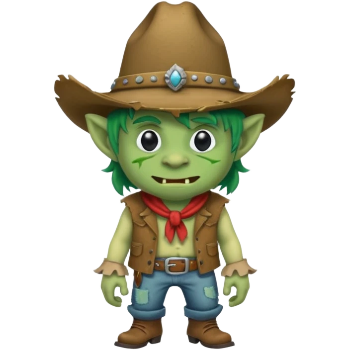 troll Wearing a cowboy hat emoji