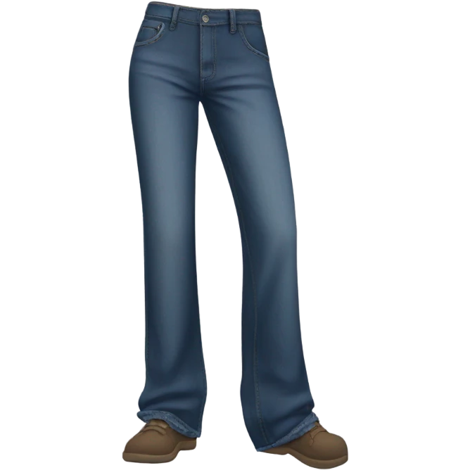 baggy wide leg jeans  emoji