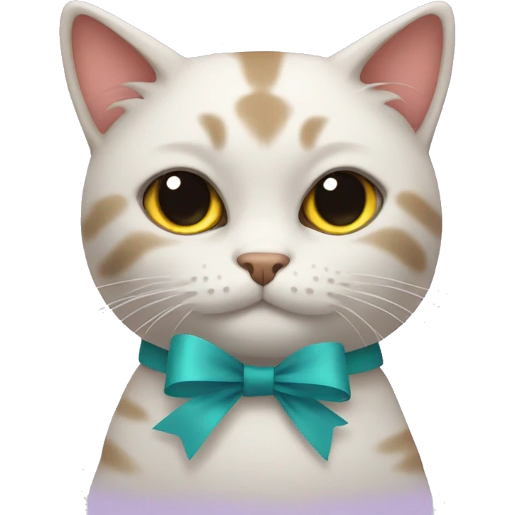 Cat with bow emoji