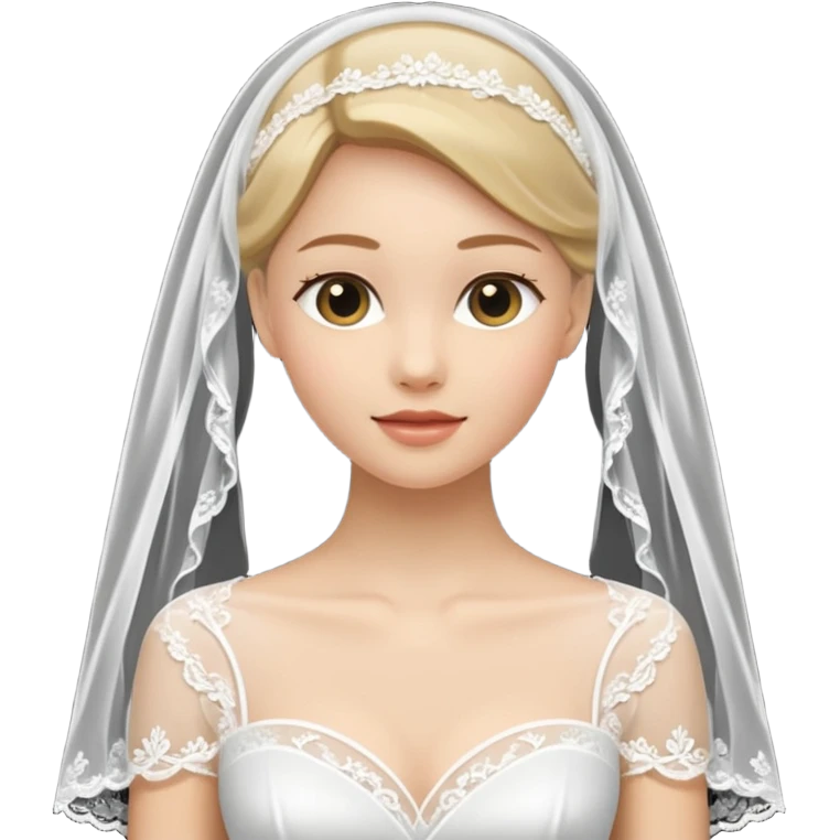 White wedding vail emoji