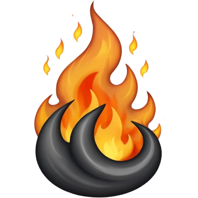 Чёрное пламя emoji
