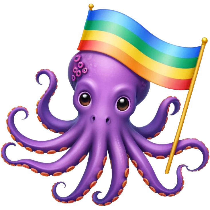 Octopus but woke and gay emoji