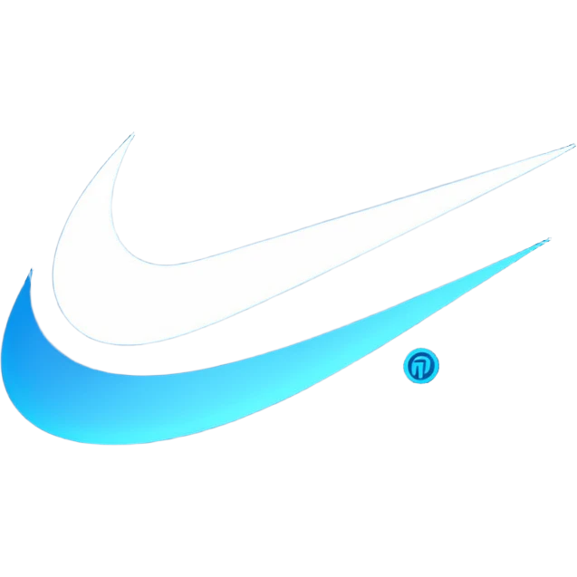 Un logo de nike en luz de neon emoji