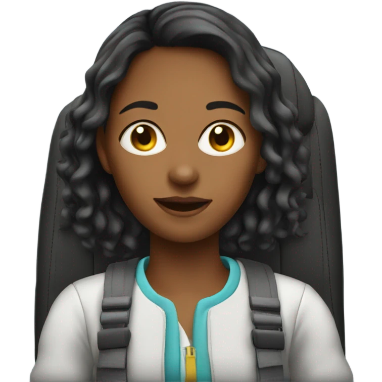 girl in car interior emoji