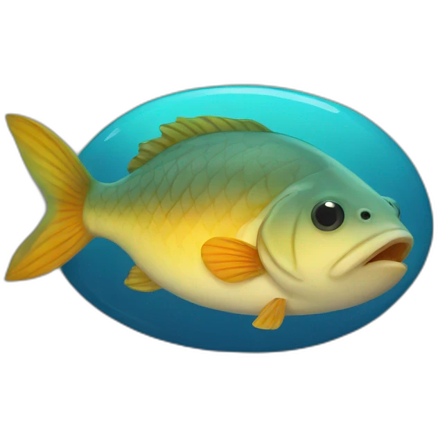 Sleeping fish emoji