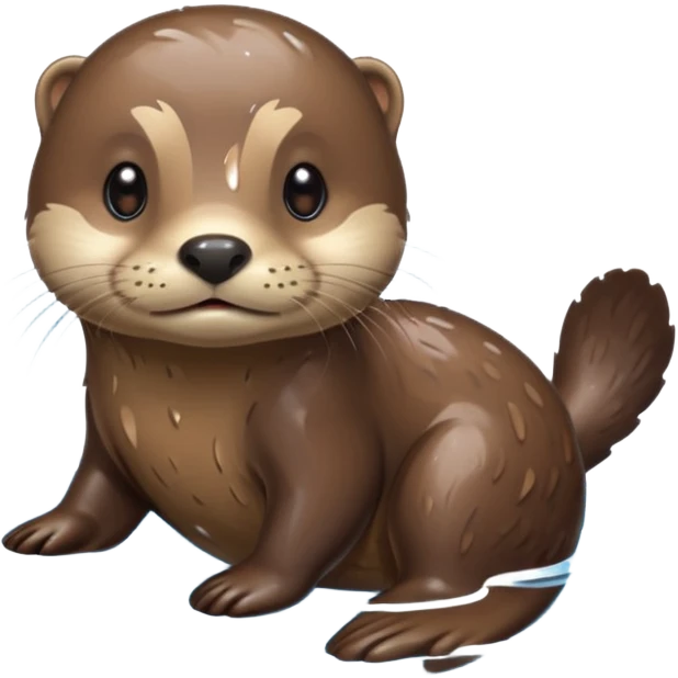 Otter hot emoji