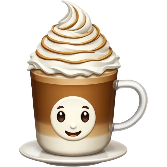 Coffee with whipped cream  emoji