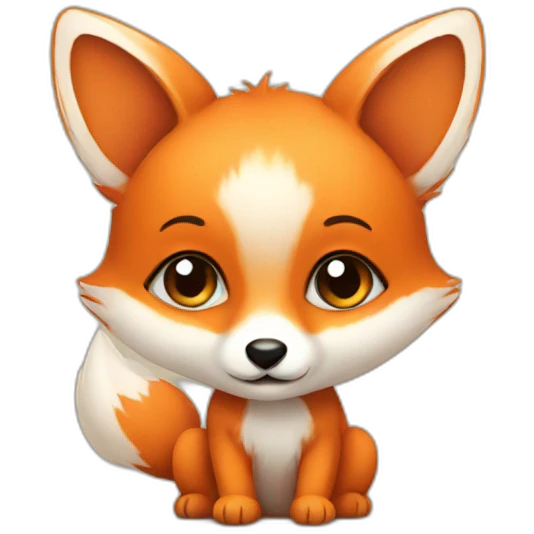 Baby Fox With heart emoji