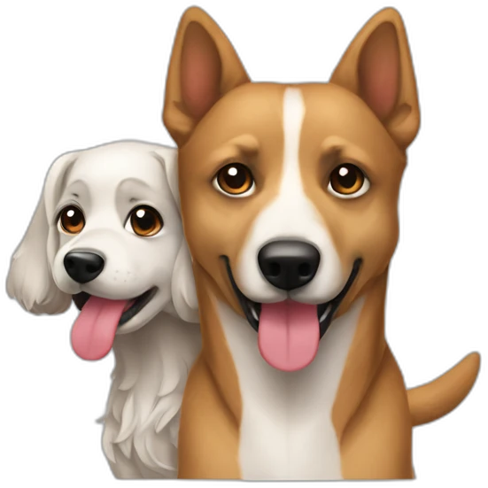 perro y perra cohabitando emoji