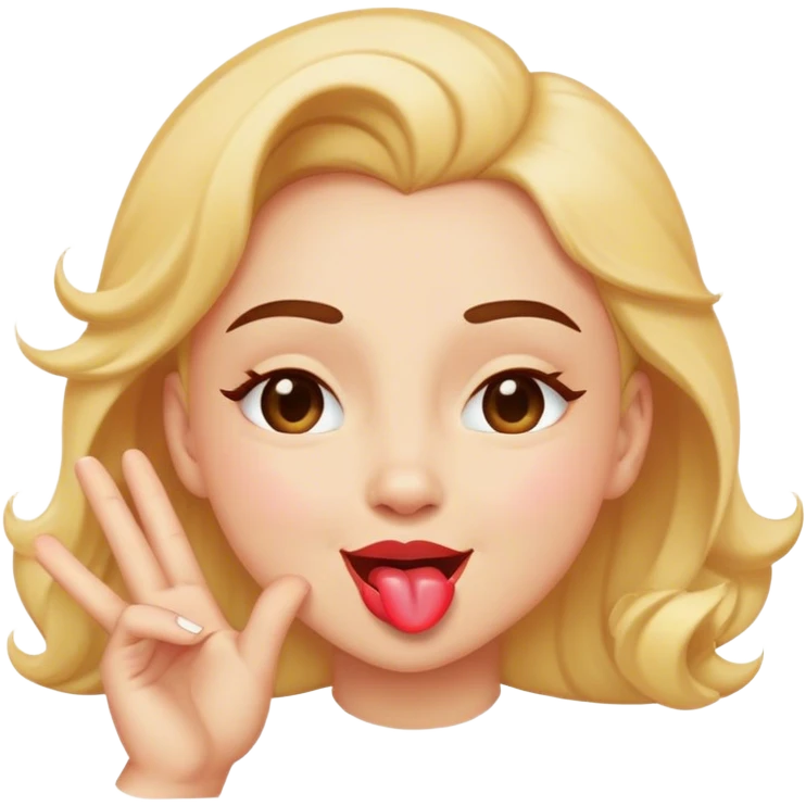 cara feliz con un ojo dando un beso emoji