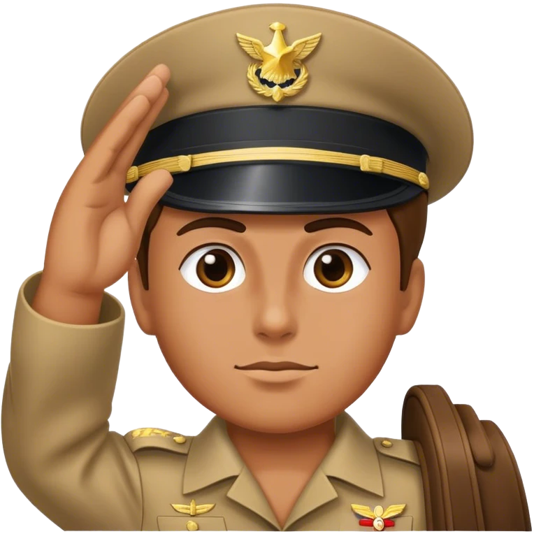 Brave salute emoji