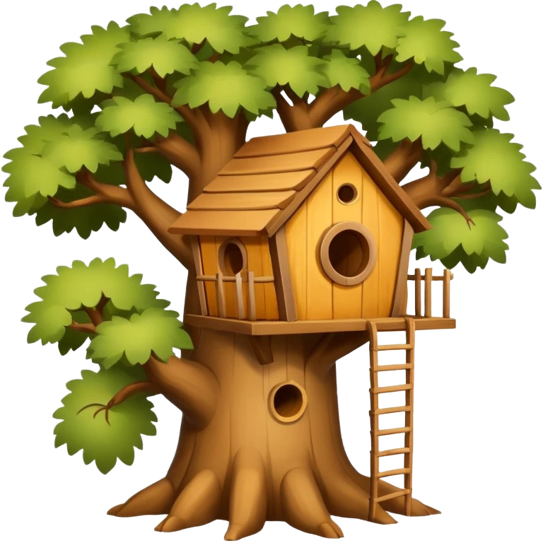squirrel house on the tree emoji