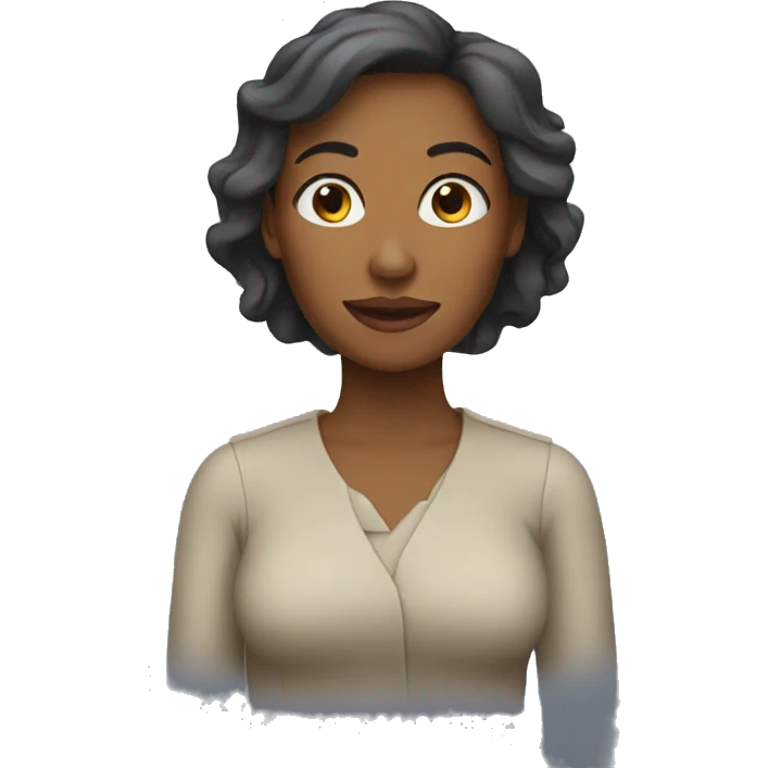 a women on her journey emoji
