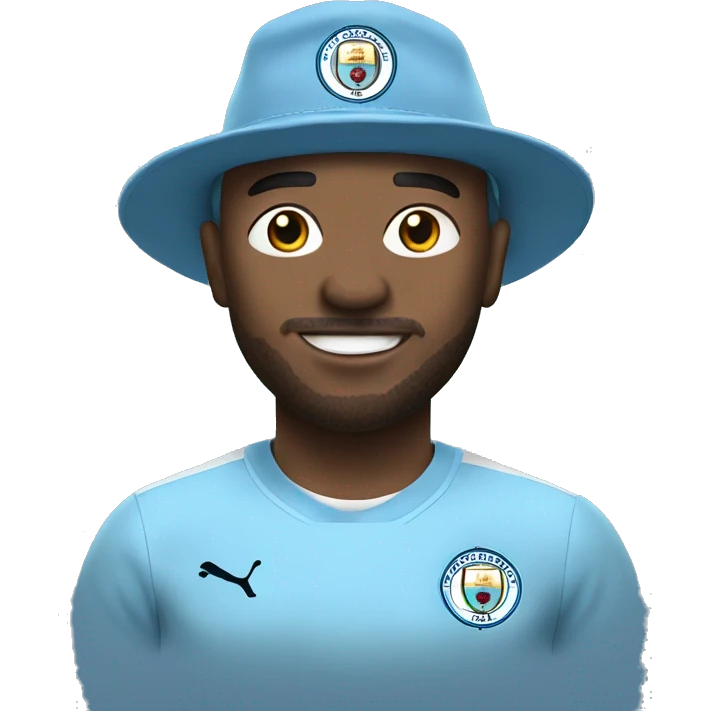 Man city fan in a hat emoji