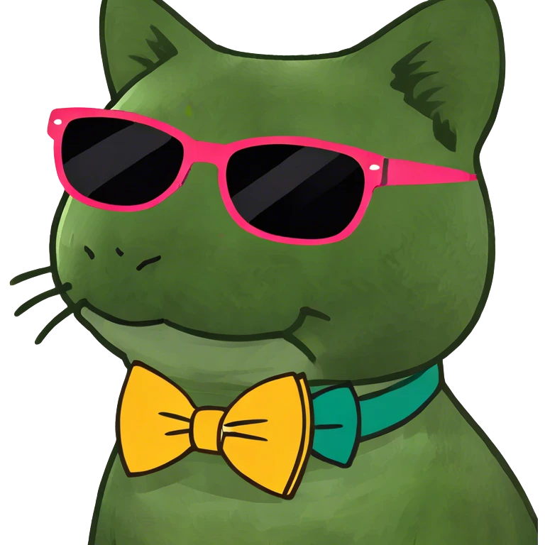 Cat with sunglasses emoji
