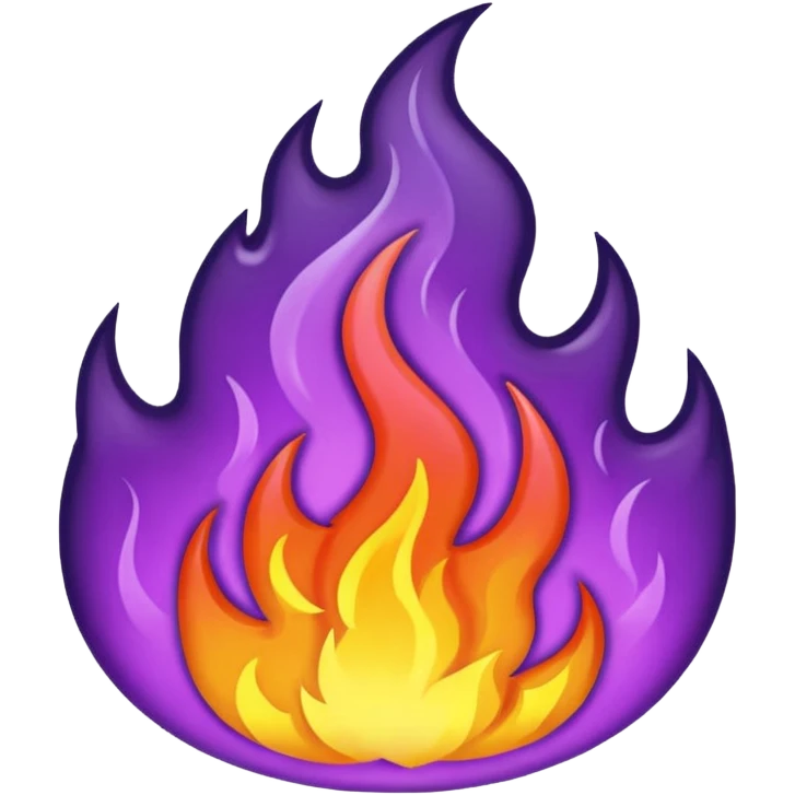 purple fire emoji