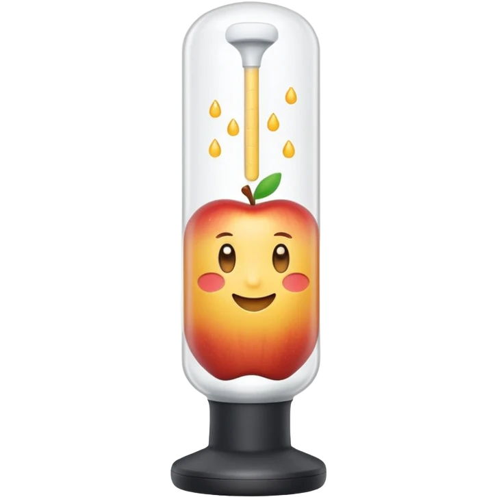 small upright squeeze tube with soft matte finish, gently rounded cap, clean minimalist design, lightly curved flexible plastic body, slightly translucent hinting creamy white product inside, no hand, drop, or branding, apple emoji style, soft lighting, subtle shadows, emoji scale emoji
