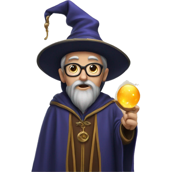 a wizard study emoji