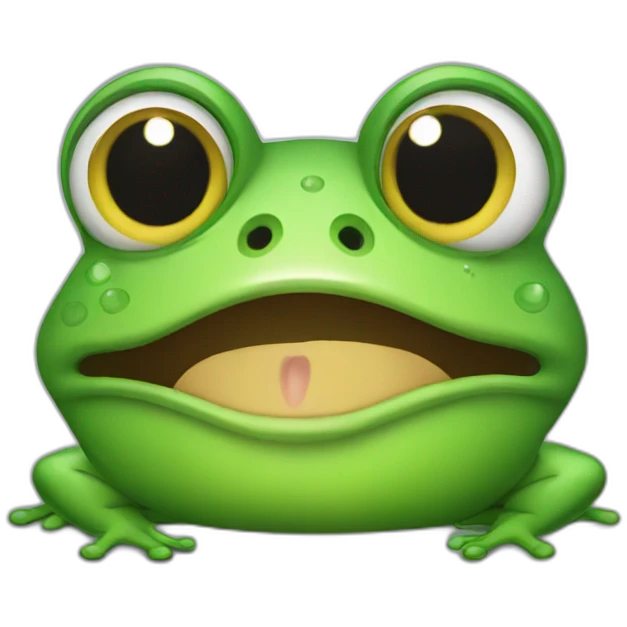 Frog crying emoji