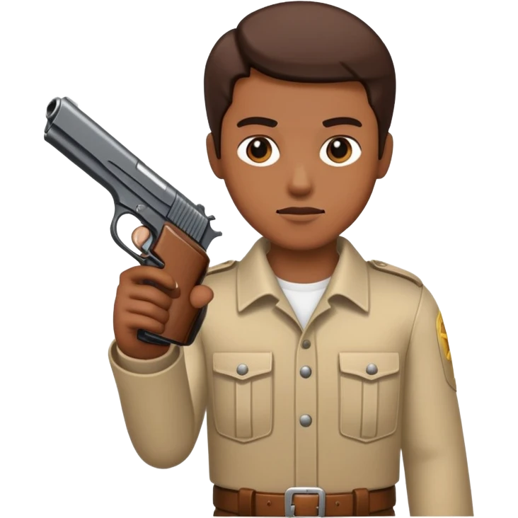 Cara con una pistola  emoji