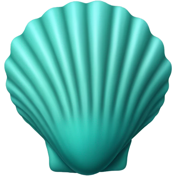 teal seashell emoji