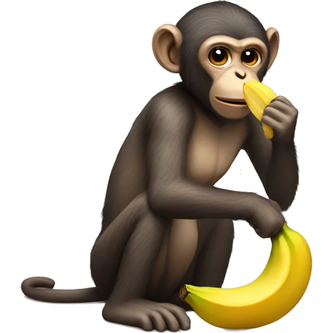monkey eating banana  emoji