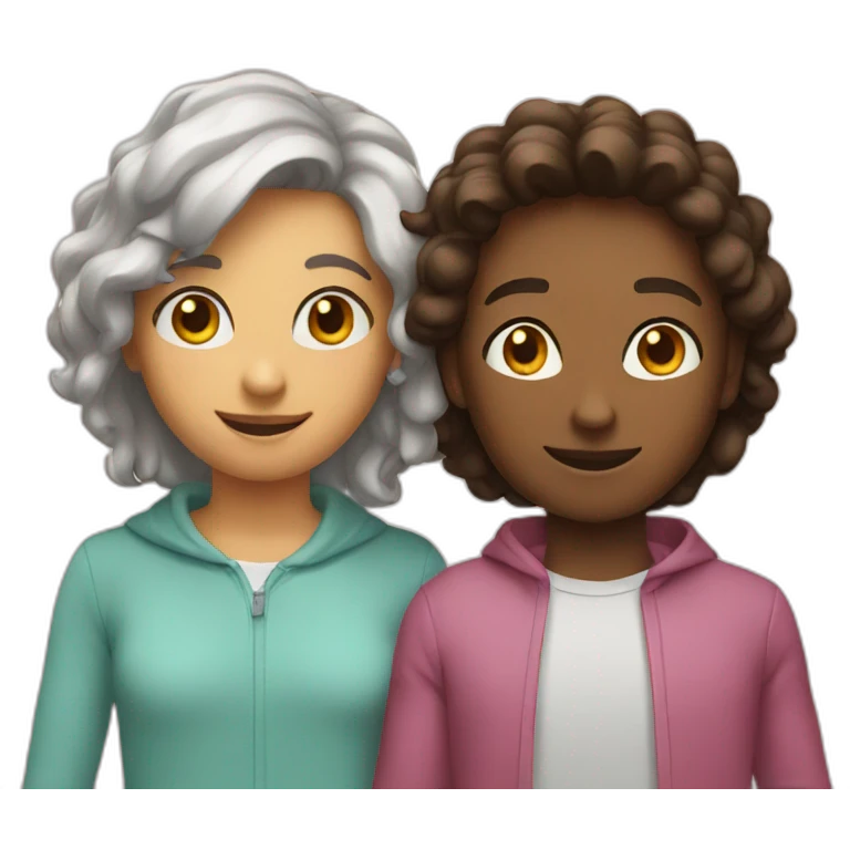 Two friends  emoji