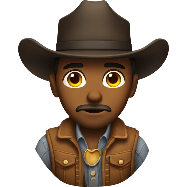 sad hot cowboy emoji