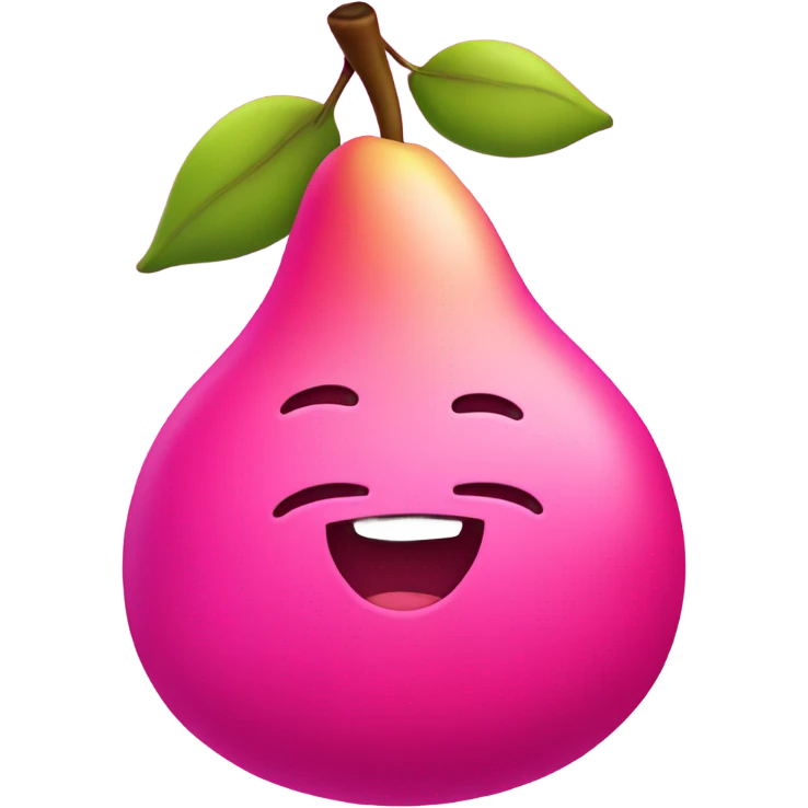 Hot pink pear  emoji