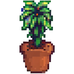 potted plant pixel art emoji