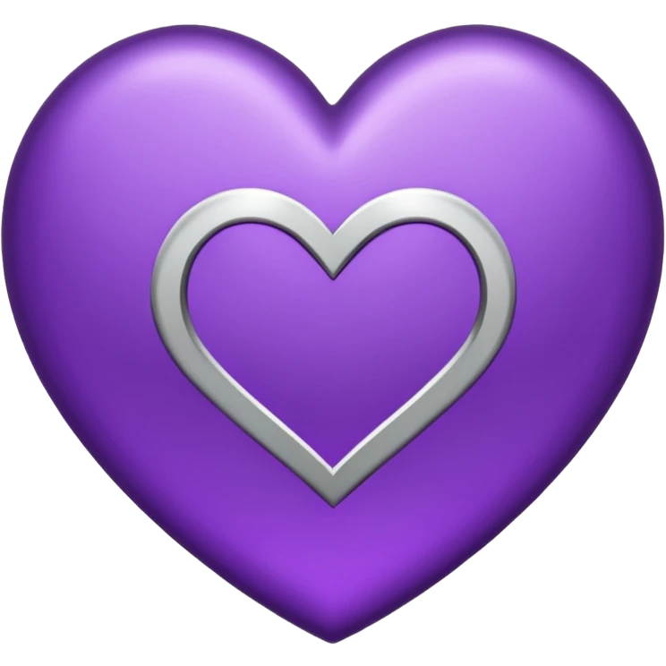 Purple Heart top right side ahh infinite symbol emoji