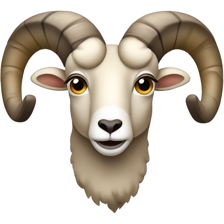 Big horn sheep looking mean  emoji