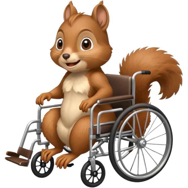 squirrel in a wheelchair emoji