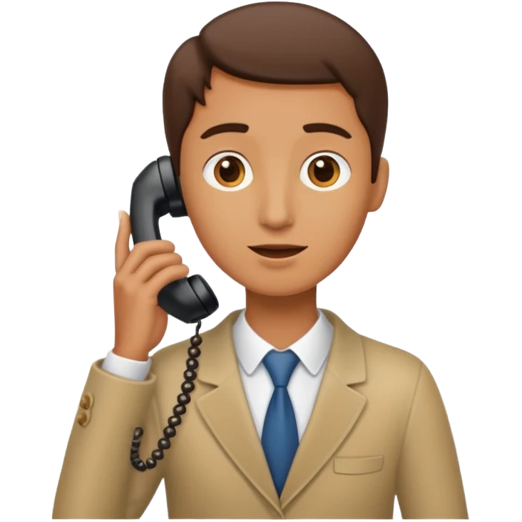 Long neck guy on phone  emoji