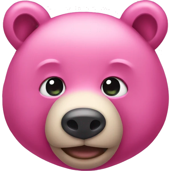 Pink bear emoji