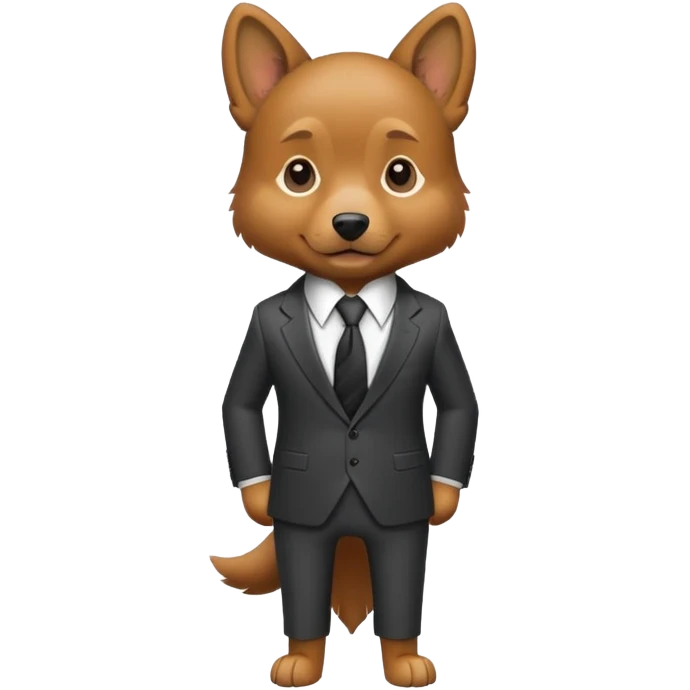 Dog in human form emoji