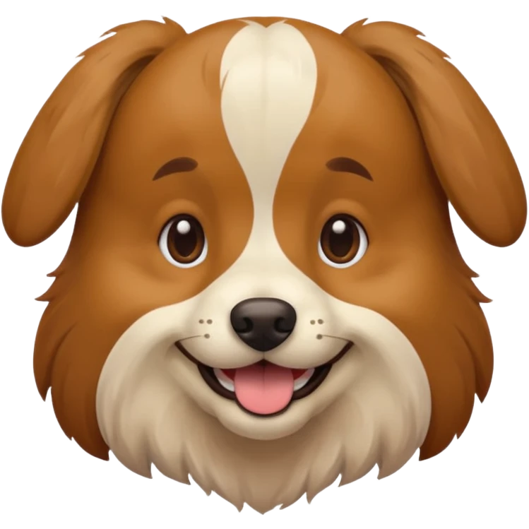 Dog wearing Jodie emoji