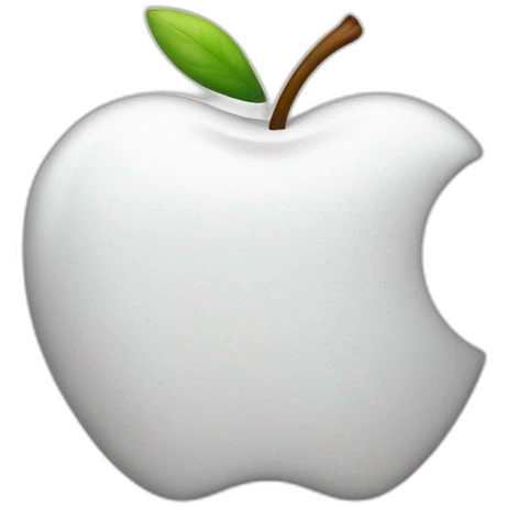 White Apple logo emoji