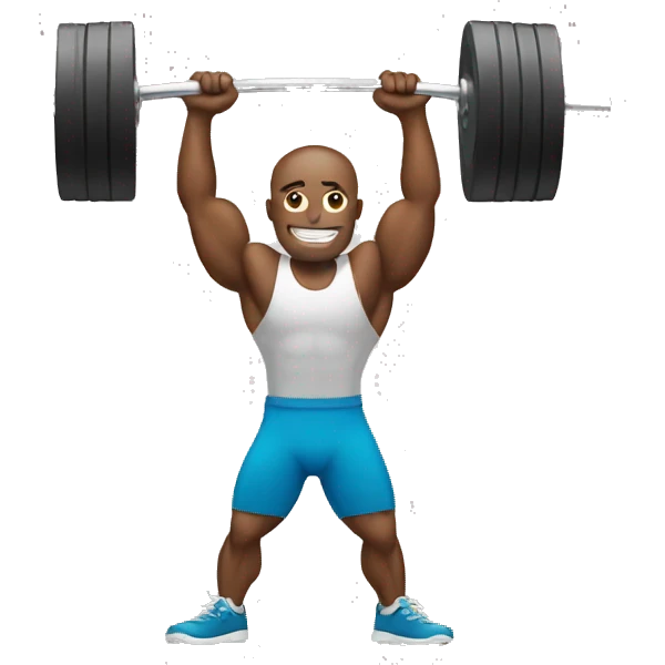 lifting weights emoji