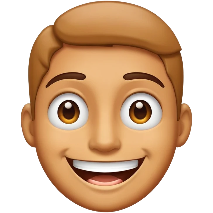 🥹 with out the eyebrows and with a big smile  emoji