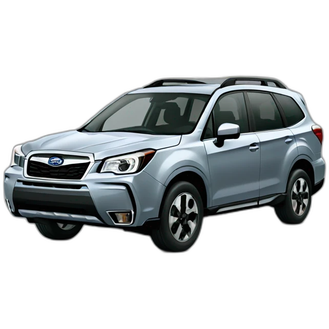 grey Subaru forester wilderness emoji