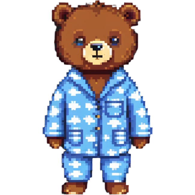 bear in pajamas emoji