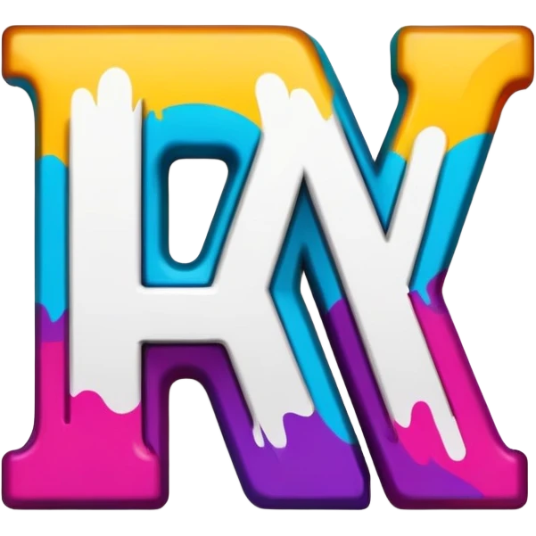 letters PNL bold colorful emoji