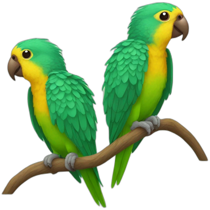 small parrots love emoji