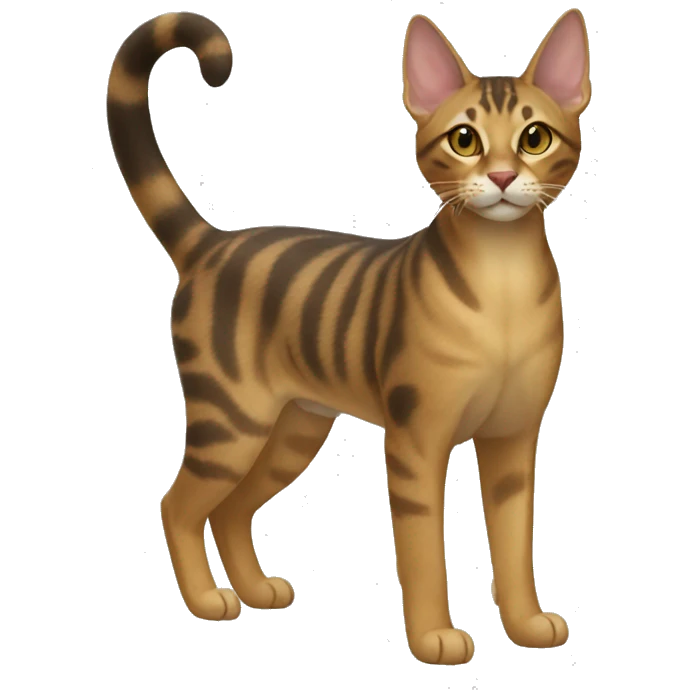 Sokoke Cat Breed Full Body emoji