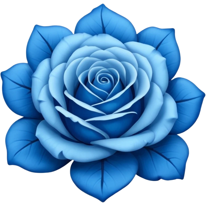 Rosa azul emoji