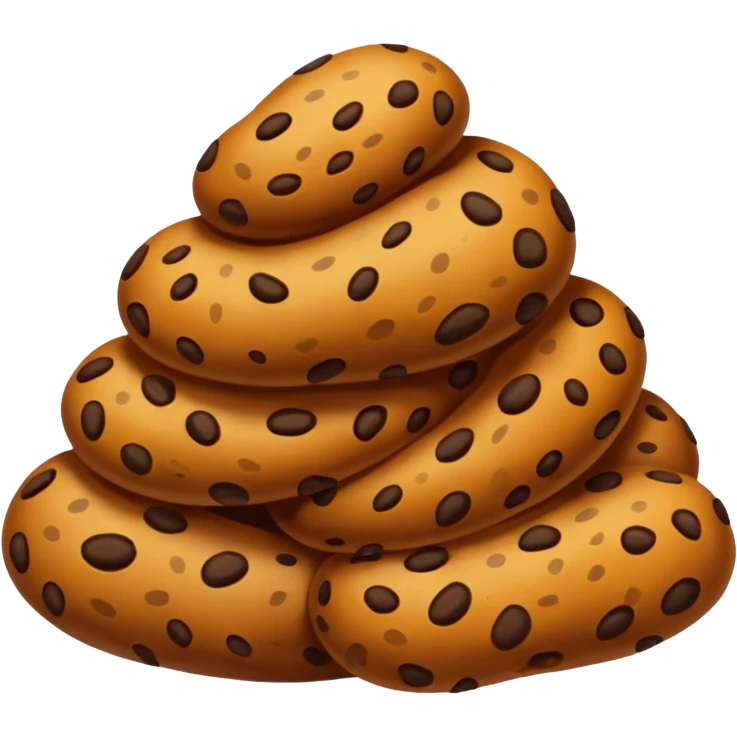 a leopard-colored poop emoji