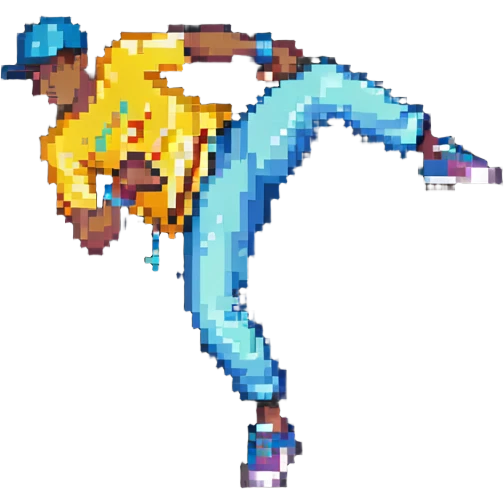 breakdancer mid-move emoji