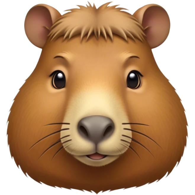 Cinematic Noble Capybara Portrait Emoji, Poised and serene, with a robust, rounded build covered in soft, earthy fur and gentle, wise eyes, Simplified yet sharp and sophisticated features, highly detailed, glowing with a warm, natural glow, high shine, intelligent and calm, stylized with an air of understated authority, focused and attentive, soft glowing outline, capturing the essence of a watchful and confident guardian that feels as though it could step out of the screen with effortless authority! emoji