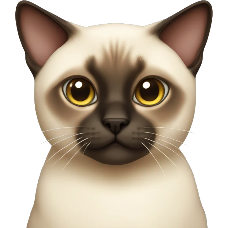 Siamese cat that is fat emoji